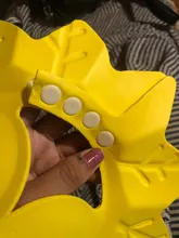 Gorro de baño seguro para niños, gorra suave de espuma ajustable para baño de bebé, protección para el pelo, 2021