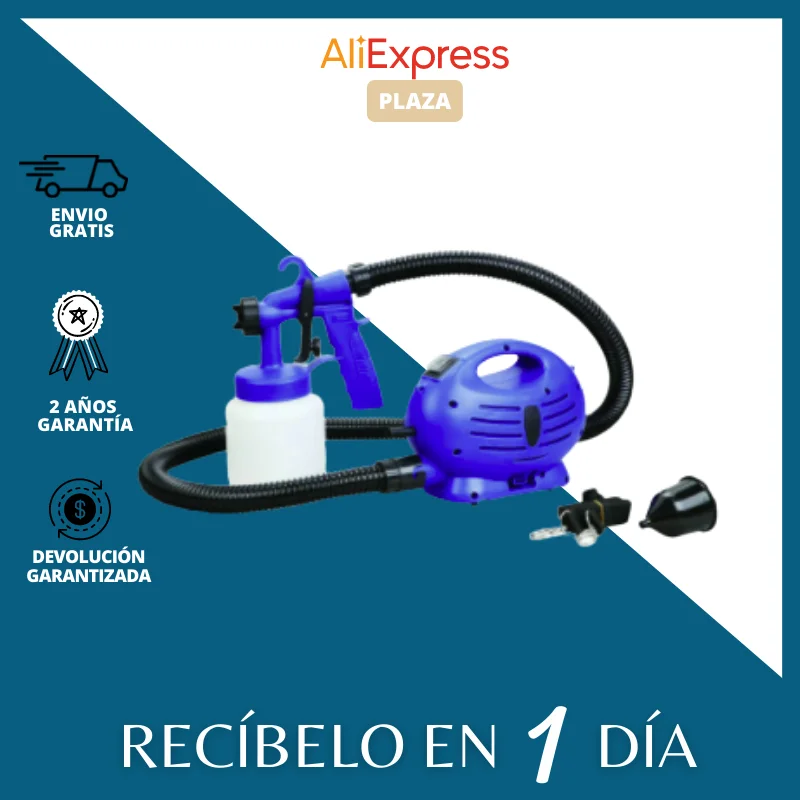 Pistola para Pintar Pistola Pulverizadora de Pintura para Pintar con  Compresor - Incluye correa de hombro- 15 metros Cuadrados en 10MIN 600W  800ML Boquilla Ajustable Bricolaje Electrodomésticos Jardín Hogar -  AliExpress