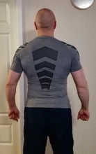 Black Tops Clothing Tee-Shirt Short Skinny Compression Gym Fitness Bodybuilding Workout