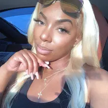 Beaufox-mechones Rubio 613 con cierre, cuerpo brasileño ondulado, 3 mechones con cierre, extensiones de cabello humano mechones Remy