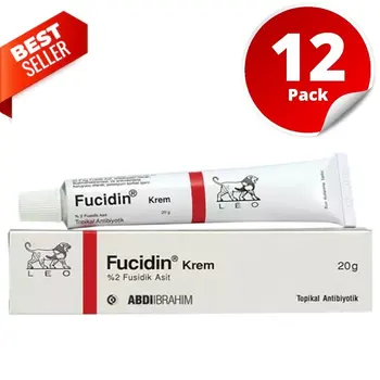 

Fucidin Cream 20g Pimples (12pcs) , Dermatitis, Acne scars, Wrinkles and Psoriasis, Long Expiry, Free Shipping