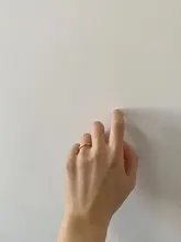 SILVERHOO-925 anillos de plata esterlina de Plata de Ley 925 con circón redondo geométrico, joyería fina minimalista