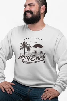 

Angemiel Wear Long Beach White Men 'S Sweatshirt