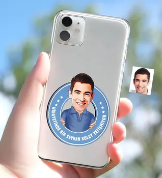 

Personalized Men 'S Easy Grow Caricature of iPhone 11 Thin Transparent Silicone Phone Kapağı-3