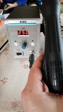 Eruntop-Estación de soldadura Digital LED 858D, desoldadura de hierro para soldar, BGA refundido, pistola de aire caliente