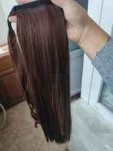 MANWEI-Extensiones de cabello para dama, extensor de pelo sintético de 24, de coleta natural largas y lisas, 60g por pieza, no teñible