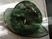 Gorra de pesca de camuflaje para hombre, visera ancha, parasol para caza, abeja, protección contra insectos y Mosquitos