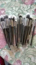 Sywinas brocha maquillaje set 15 piezas Kit de herramienta brochas de maquillaje de pelo sintético natural negro de alta calidad brochas maquillaje profesional