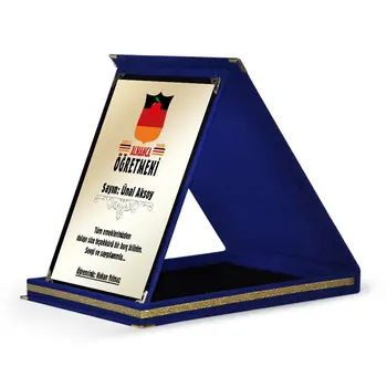 

Personalized German Teacher Navy Blue Plaque