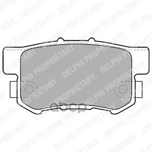Колодки Тормозные Honda Accord 90-/Civic 97-/Cr-V Ii/Fr-V/Prelude 92-00 Задние Delphi Lp1507 Delphi арт. LP1507