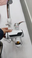 DMWD-grifo de agua caliente instantáneo eléctrico calentador de agua de acero inoxidable con pantalla LED de temperatura, grifo sin depósito para ducha de cocina