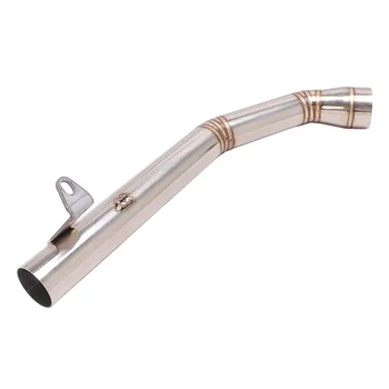 Slip On Motorcycle Exhaust Middle Link Pipe Mid Connect Tube Stainless Steel For Benelli TNT899 2008-2016 TNT1130 2005-2016