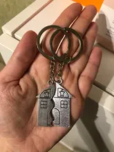 Llavero para enamorados I LOVE YOU, 1 par, casa cálida, pareja llave Cadena de recuerdo, regalo de San Valentín