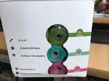 Pet N Pet-bolsas biodegradables para caca de perro, 18/48 rollos, 270/720 cuentas, 3 colores, bolsa de basura perfumada de lavanda