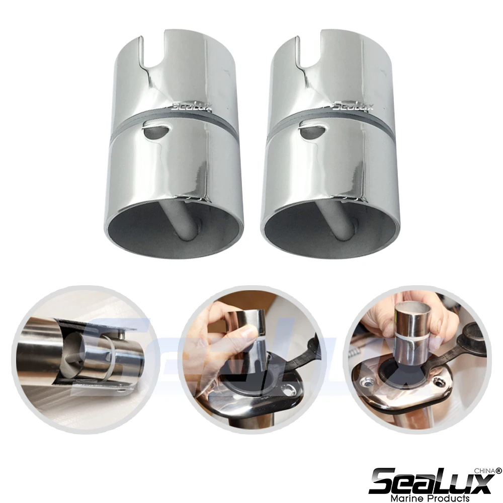 Sealux Drop-in Swivel für Stange Halter 2 Pro Set Edelstahl 304 Marine Boot Yacht Angeln – Detail 8