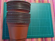 Holder Flower-Pot Resistant-Tray Grow-Box Nursery Planter Plastic Garden Mini Round 