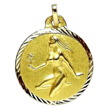 

18k gold pendant horoscope Virgo Medal [87]