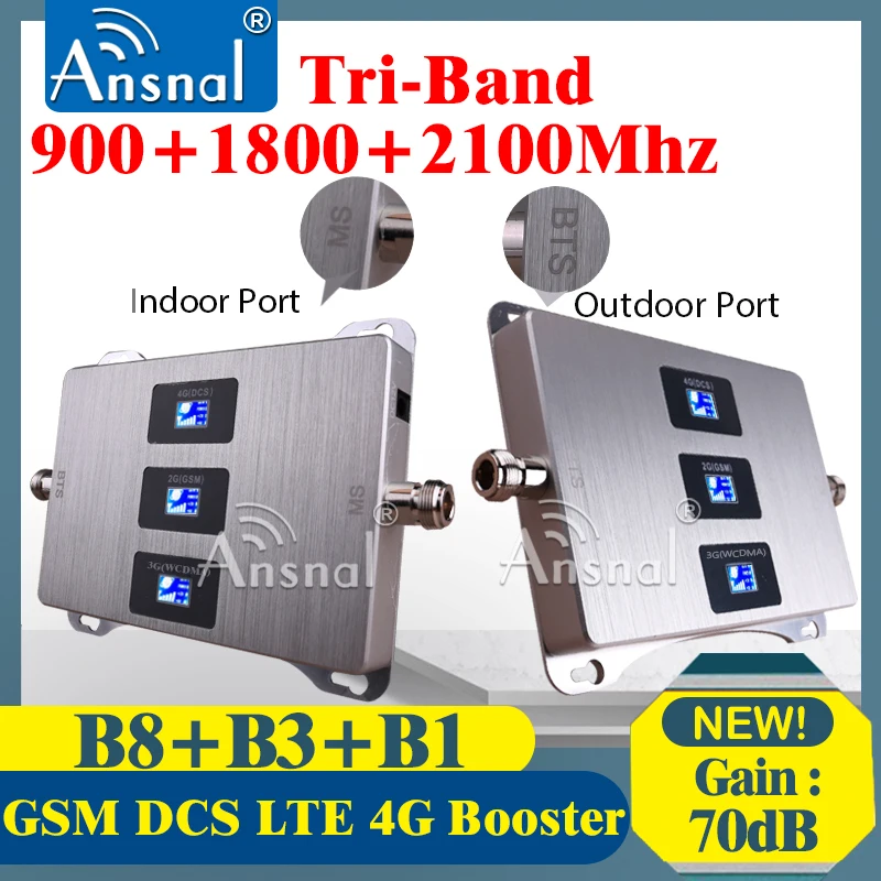 New Upgraded!! 900 1800 2100Mhz Tri-Band Cellular