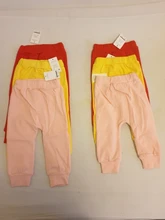 Pantalones largos de cintura alta informal para bebés y niñas, ropa informal, harén