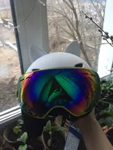 ELAX-Gafas de esquí antiniebla de doble capa, gafas de esquí para nieve y Snowboard, gafas de motonieve para deportes al aire libre