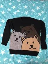 ZAZOMDE-suéter de oso de dibujos animados para hombre, ropa de invierno, Jersey de punto de manga larga a la moda, abrigo de algodón de gran tamaño, nuevo de 2020