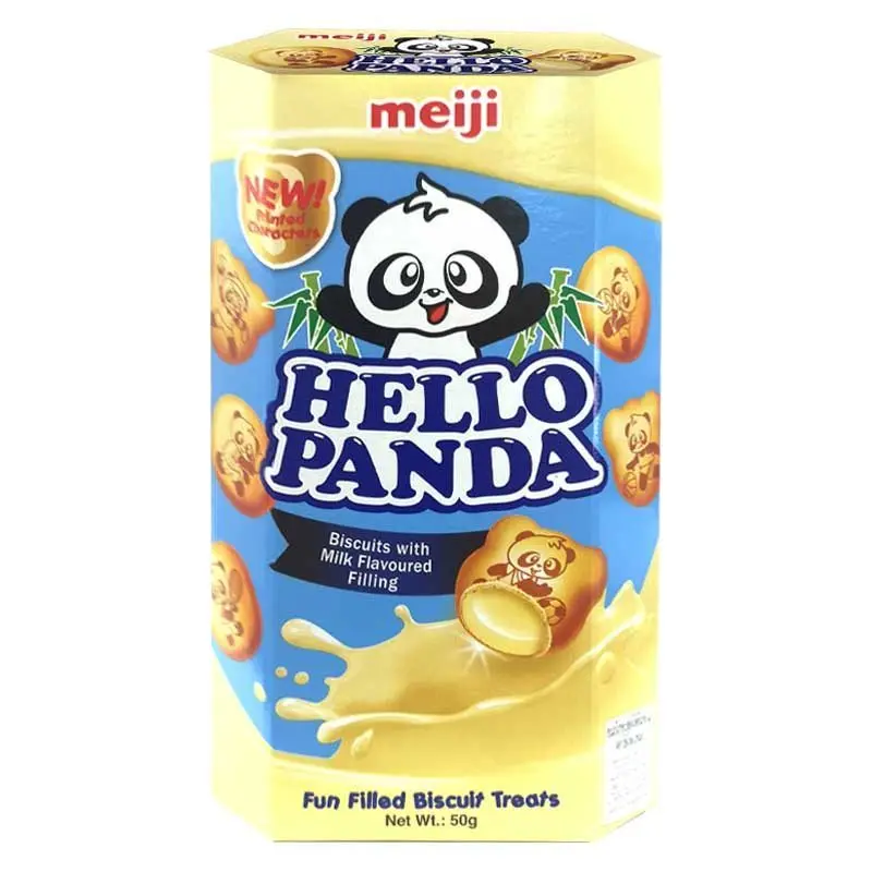 Hello Panda Snack Cream filling milk 50g.