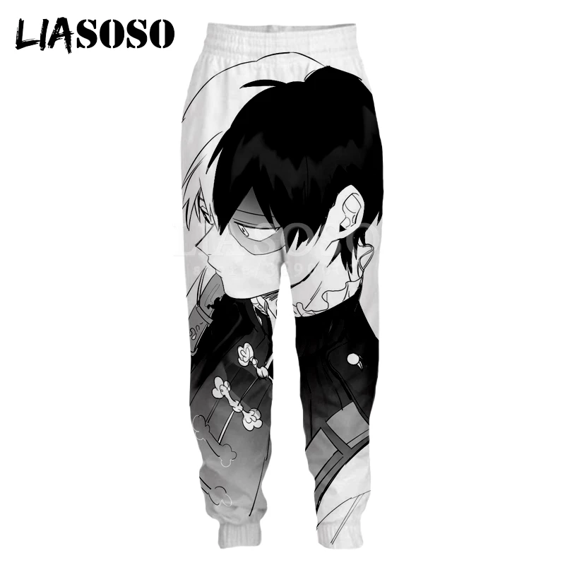 3 LIASOSO, хит, Harajuku, аниме, Boku, No Hero Academy, 3D принт, для мужчин и женщин, повседневные, хип-хоп, спортивные штаны, для бега, тренировочные штаны, G3133 - Цвет: 3