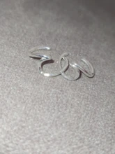 Yiustar-pendientes ondulados de cartílago para mujer, joyas de acero inoxidable trenzadas, joyas bohemias, Piercing de conchas falsas