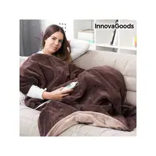 Электрическое одеяло из флиса InnovaGoods 160x120 см 120 Вт коричневое