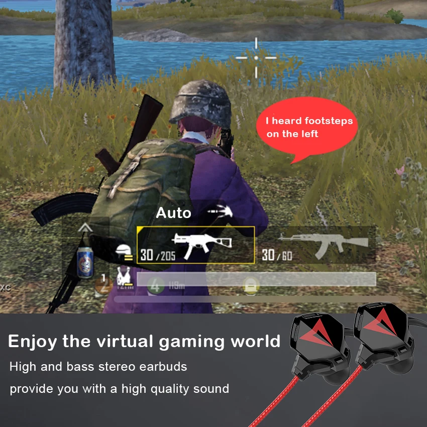 Mini Born Helmets Gaming Earphones Sport Noise Cancelling Stereo Headset with Microphone PS4 CSGO Casque Games Earphone