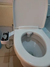 Water Bidet Toilet-Seat Non-Electric Warm Shattaf Dual-Nozzle Self-Cleaning Feminine