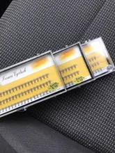 QSTY 60 uds. Natural largo conjunto de pestañas individuales Extensión Profesional 10D visón pestañas falsas maquillaje pestañas blandas de imitación