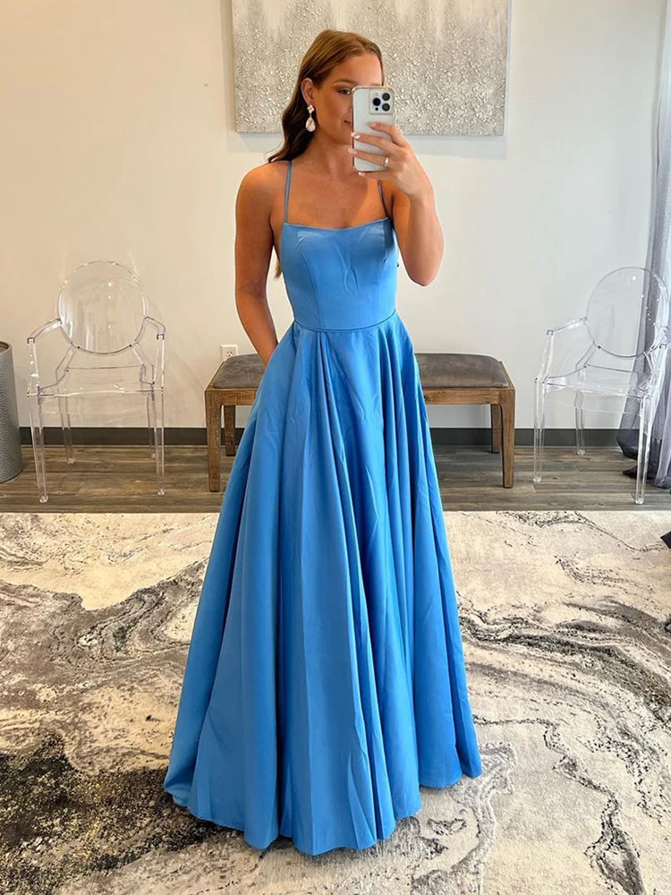 Royal Blue Sweetheart Satin Long Prom Dress Whit Split Prom Dress Sleeveless Mermaid Sweetheart Formal Party Dress 2022 New windsor prom dresses