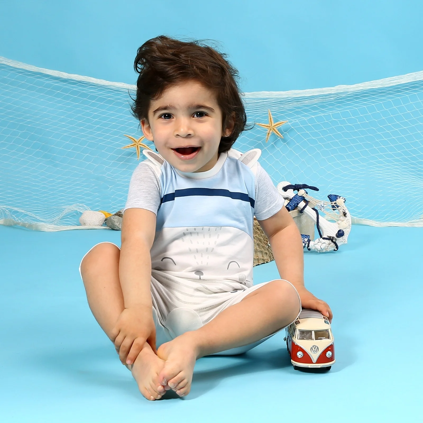 Ebebek HelloBaby/комбинезон с короткими рукавами для маленьких мальчиков |