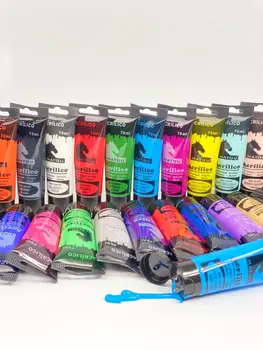 

Acrylic paint, 75ml tube, 25 colors