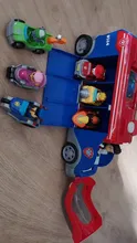 Coche de juguete de plástico de la Patrulla canina para niños, juguete de la Patrulla canina, autobús de rescate, modelo de figura de acción, regalo de cumpleaños