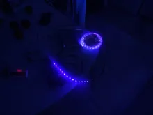 Tira de luces led impermeable para fiesta de fluorescencia, lámpara tipo cinta ultravioleta de 12V, de 395-405 nm, con luz negra 5050 2835 SMD, 60 led/m o 120 led/m ideal para DJ