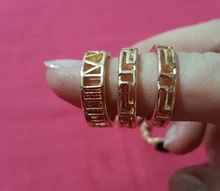 Tocona-Anillos de oro con piedras de cristal cuadradas brillantes para Mujer y hombre, Charms de estrellas geométricas, joyería para Mujer, venta al por mayor 9071