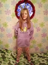 Kawaii Sweatshirt Jacket Kpop Hoodie Avocado-Print Graphics Letter Streetwear Fashion