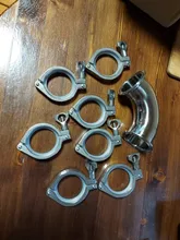 Elbow Pipe-Fitting Tri Clamp Stainless-Steel Sanitary 90-Degree 19mm-102mm-Pipe Feerule