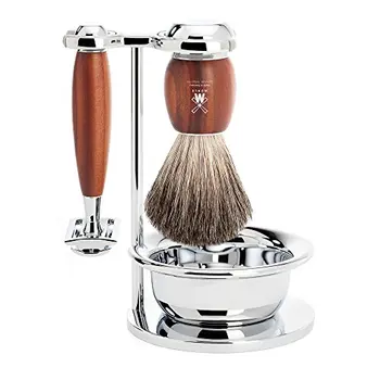 

Set shaving Mühle shaving brush Badger, classic razor, Support & Live series Bowl