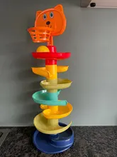 Pelota montón de rompecabezas de Torre juguetes para bebés sonajero Spin Track educativos recién nacido juguetes para niños 1 y pasatiempos