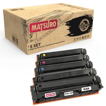 

Original Matsuro | Compatible replacement toner cartridge for HP 203X CF540X CF541X CF542X CF543X Set