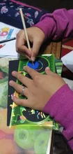 Juego de cartas de papel artístico de rascar con arcoíris de Color mágico, con plantilla de Graffiti para dibujar, DIY, juguete de pintura de arte, regalo para niños, GYH