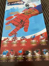 Nuevo Hombre Araña juguetes de plástico Cosplay guante de Spiderman juego de iniciador con la caja Original divertido juguetes para niños Año Nuevo cumpleaños Gi