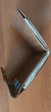 Billetera de cuero ultradelgada para hombre y mujer, ultradelgada Cartera de cuero, monedero, tarjetas de identificación de crédito
