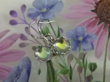 Pendientes de gota de Plata de Ley 925 para mujer, piedra lunar redonda hipoalergénica, regalo de bodas de moda, joyería