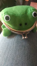 Bolsita monedero de rana, monedero de felpa suave, alta calidad, gran oferta, 1 ud.
