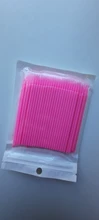 Removing-Swab Eyelash-Extension-Tools Micro-Brush Individual-Lash Disposable for 100pcs/Bag