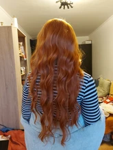 LING HANG-Peluca de cabello sintético para mujer, cabellera artificial de ondas largas, de alta temperatura, adecuada para mujeres negras y blancas